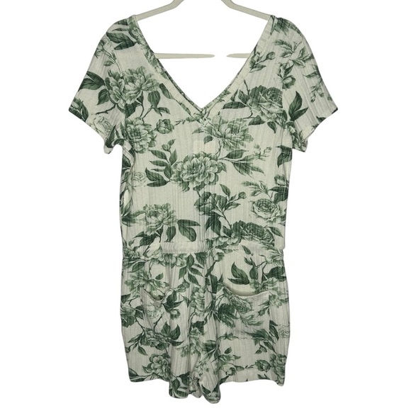 Chaser Ribbed Floral Knit Romper - Picture 3 of 11